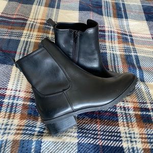 Black waterproof booties